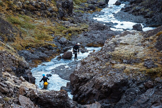 Half-day Canyoning under Vatnajökull - Rappelling beside rock walls and down waterfalls