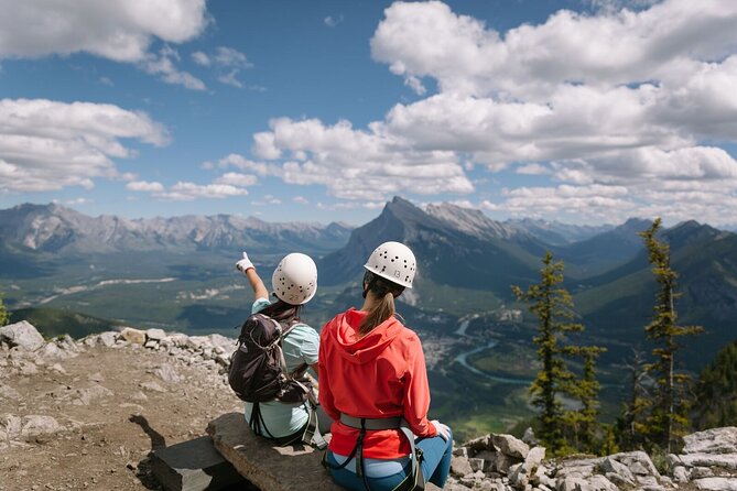 Half-Day Guided Via Ferrata Climbing Tour in Banff - Riding the chairlift up Mount Norquay