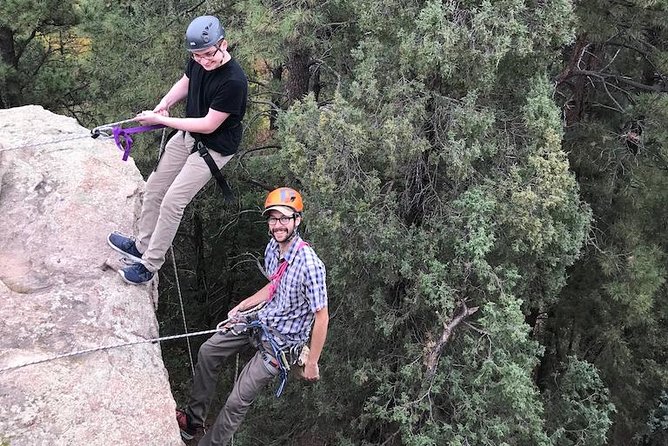 Half Day Rappelling Clinic - Getting fitted with the right gear
