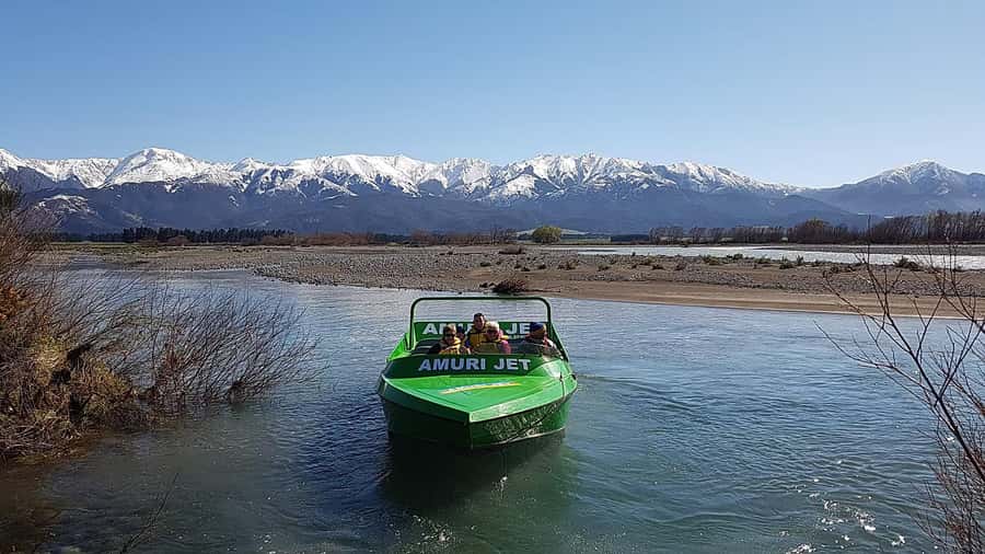 Hanmer Springs: River Jet Boat Ride - The first run through the gorge