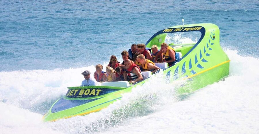 Hersonissos: Jet Boat Tour with Snorkeling - Saint George’s Bay: the calmer half of the trip