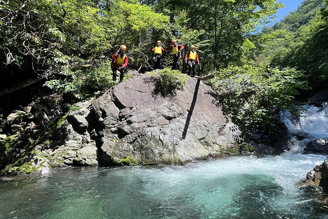 Hidden Canyoning Adventure in Nikko - The 5-meter waterfall zipline