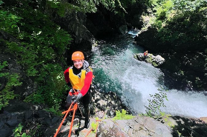 Hidden Canyoning Adventure in Nikko - The 6-meter rappel and changing conditions