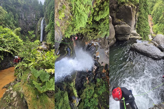 High Canyoning with Limite Vertical - The waterfall and the reward of the route