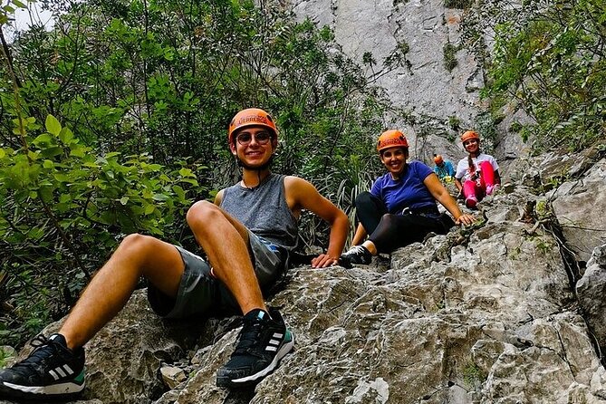 Hiking Climbing And Rappelling In The Eaglets Nest - Three rappels, with the longest drop reaching 40 meters