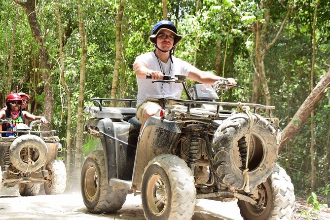 Horseback Ride, ATVs (Single), Cenote & Ziplines! Adrenaline & Nature Experience - Taking on the single ATV course