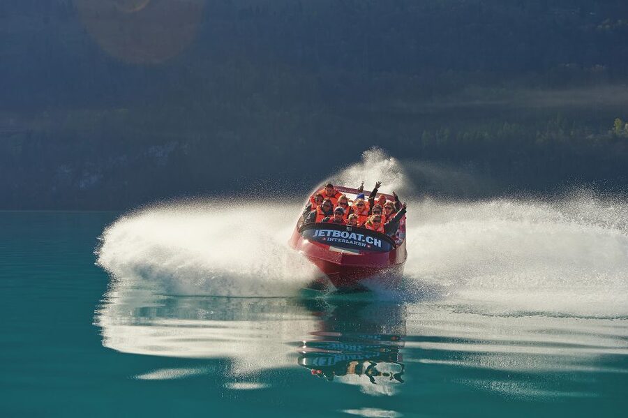 Interlaken: Scenic Jetboat Ride on Lake Brienz - The safety briefing and the first minutes on Lake Brienz