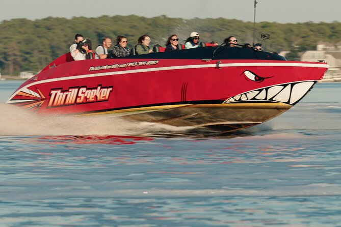 Jet Boat Ride on the Thrillseeker - The Calmer Stretch for Local Sights and History