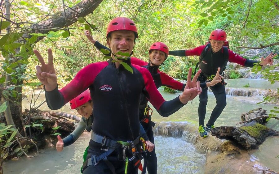 Kalamata: Polylimnio Waterfalls Canyoning Adventure - Natural pools, waterfalls, and the optional route