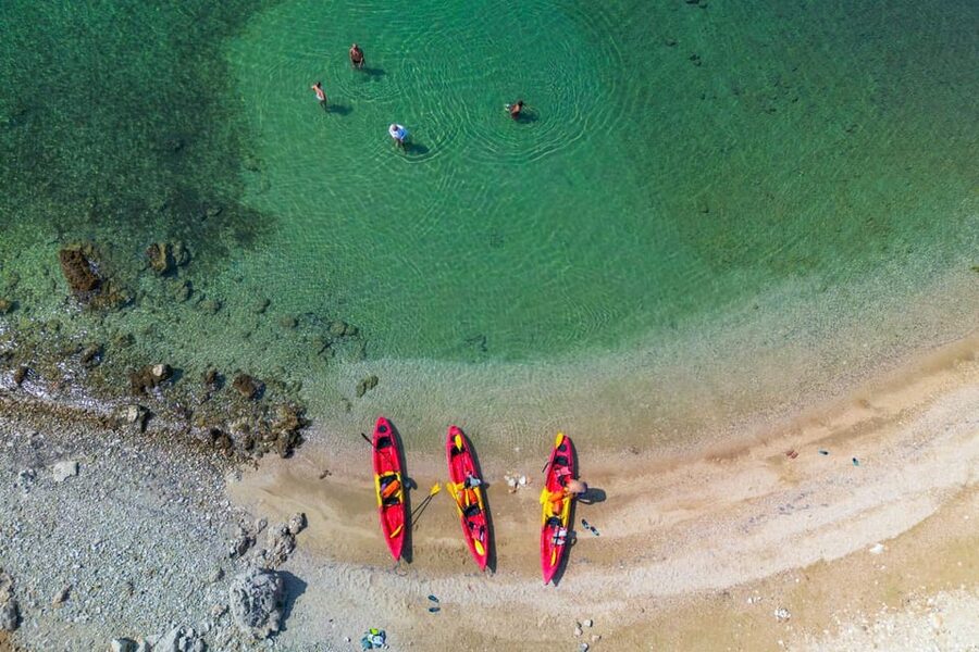 Kayak and Via Ferrata Adventure - The via ferrata above the sea