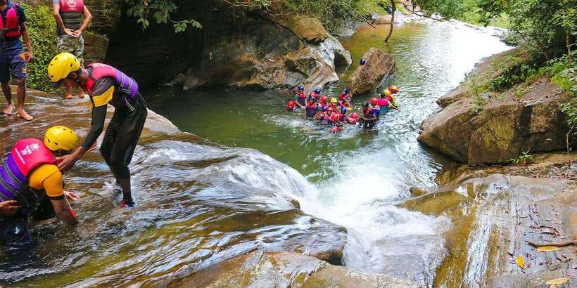 Kitulgala: Kataran Oya Canyoning Adventure - Reaching Kataran Oya through Kitulgala’s rainforest
