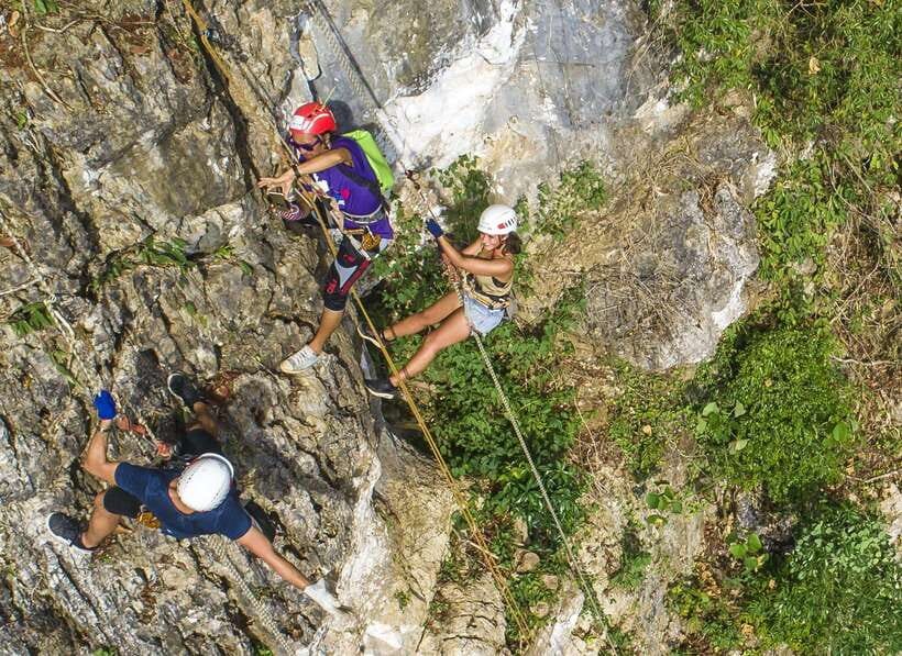 Krabi: Ziplining with Abseiling and Rock Climbing Options - Zone A and climbing: adding a real physical challenge