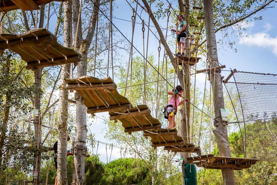 La Tremblade: Oasalis Parcour Adventure Park - The Ptits Cactus course for children from age three