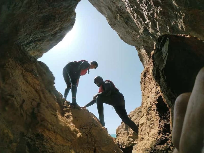 Lagos: Algarve Coasteering and Snorkeling Adventure - Three and a half hours along the rocky shore