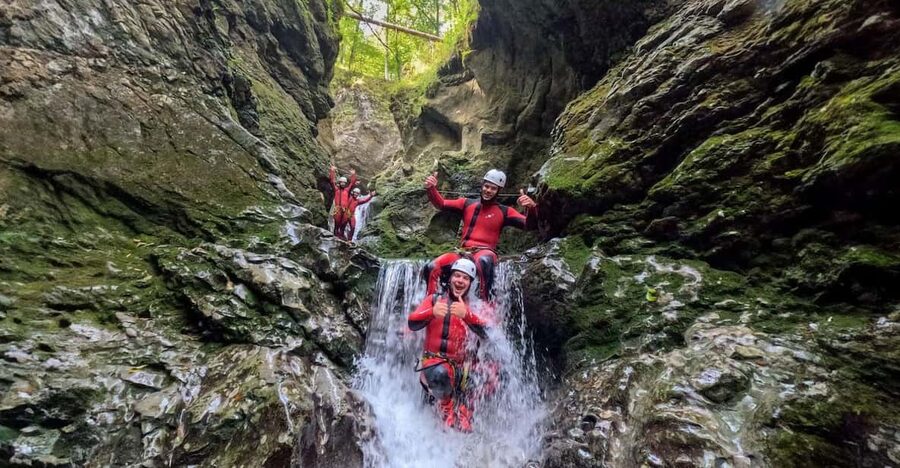 Lake Bled: Canyoning Adventure with Free Footage - Getting fitted with the right equipment