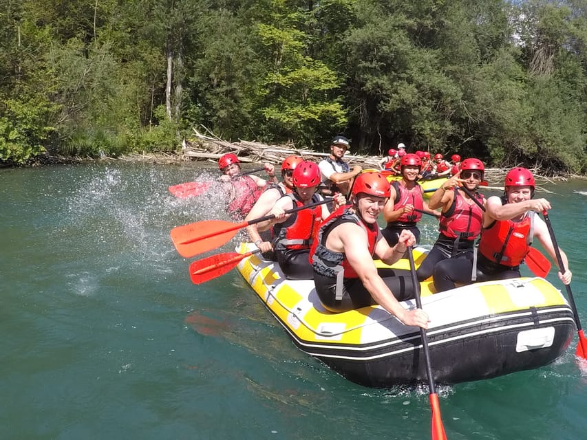 Lake Bled: Canyoning and Rafting Tour with Photos and Videos - Equipment, clothing, and food