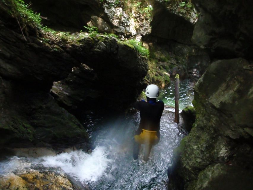 Lake Bled: Canyoning Excursion With Photos - Getting fitted for the canyon