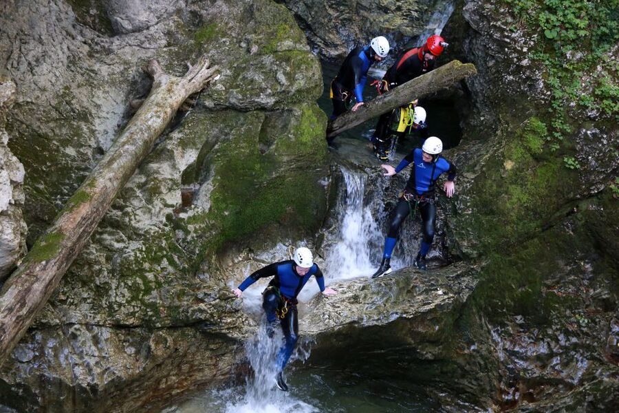 Lake Bled: Canyoning Excursion With Photos - Three hours of hiking, rappelling, and cold water