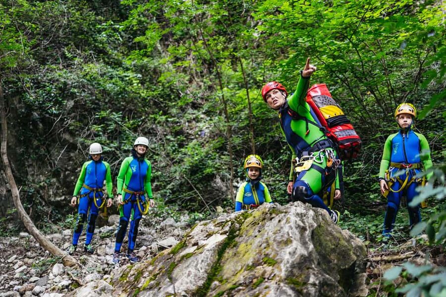 Lake Garda: Family Friendly Canyoning Tour - Slides, swimming pools, and optional jumps