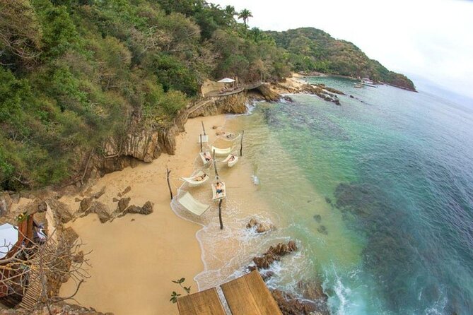 Las Caletas Beach & Adventure Park with buffet lunch and open bar - The boat ride past Los Arcos
