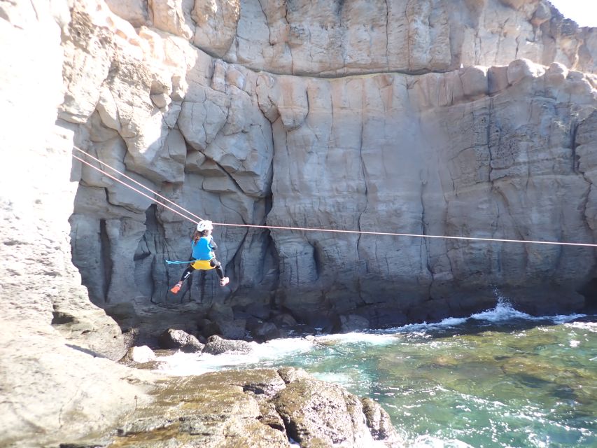 Las Palmas: Coastering, Via Ferrata, Water Jumping & Snorkel - Abseiling Above the Water