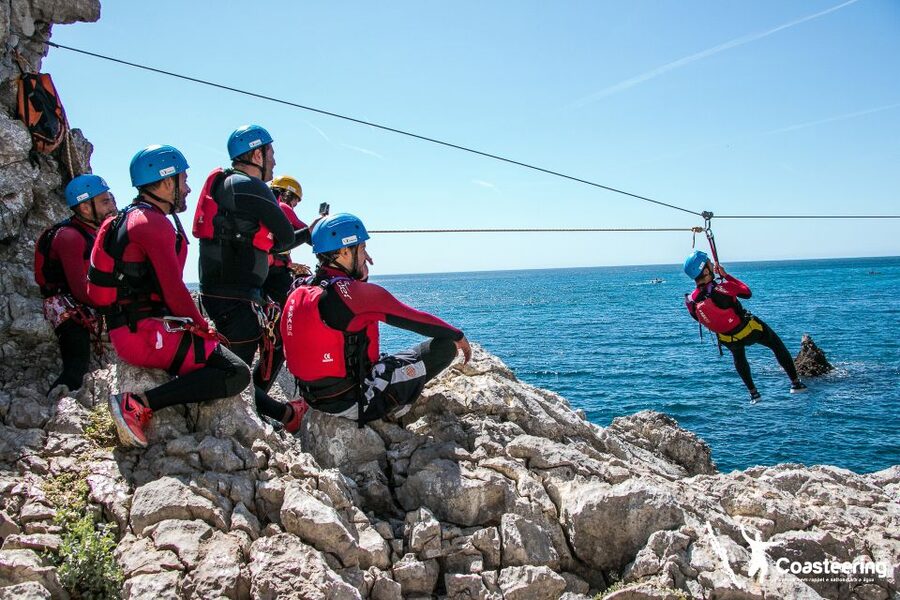 Lisbon: Sesimbra/Arrábida Natural Park Coasteering Adventure - Getting fitted with the right equipment