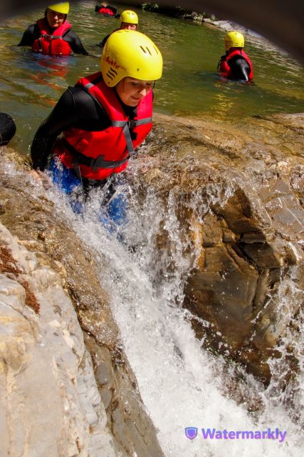 Lucca:Wild Canyoning in Lima Torrent. - The jumps and slides are optional, but still part of the fun