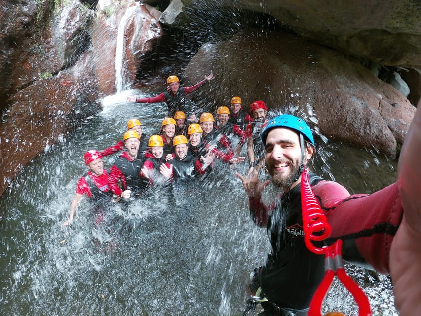 Madeira: Beginner (Level 1) Canyoning Experience - The 15-meter rappel is the big test