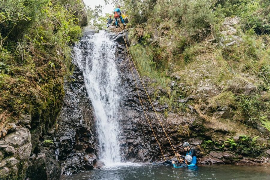 Madeira Canyoning Beginners – Easy & Fun Waterfall Adventure - Meeting at Bar 21 and getting ready in Camacha