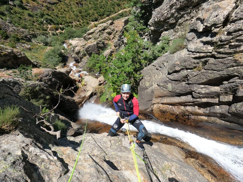 Madrid: Private Canyoning Adventure Tour with Transport - From central Madrid to the Somosierra gorge