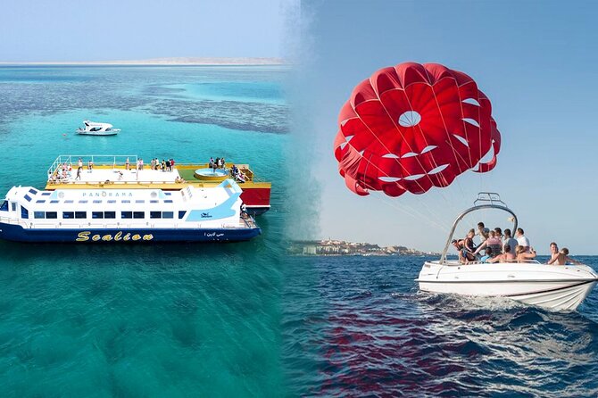 Magic Semi-Submarine 2 Hours Snorkeling & Parasailing - Mega Adrenaline-Hurghada - The Semi-Submarine’s Underwater Windows