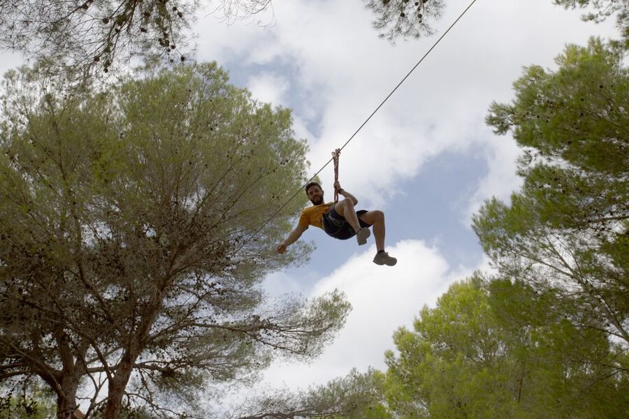 Mallorca: Adrenaline Tree Top Adventure Entry Ticket - Training, harnesses, and the first climb