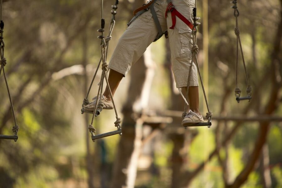 Mallorca: Adrenaline Tree Top Adventure Entry Ticket - The Explorador course and the four-course question