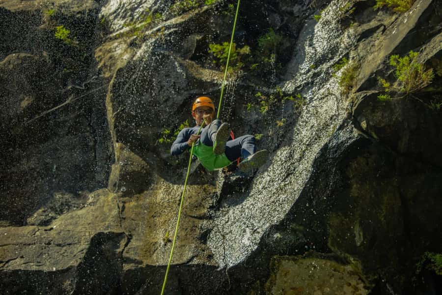 Mauritius: Tamarind Falls Canyoning Adventure - The zipline and optional jump add the playful finish