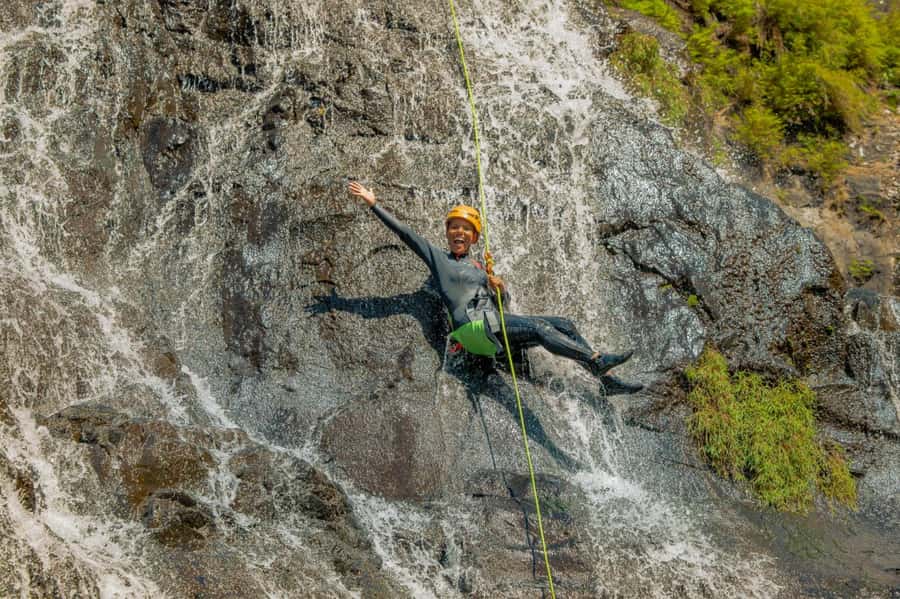 Mauritius: Tamarind Falls Canyoning Adventure - Your first lesson: safety before speed