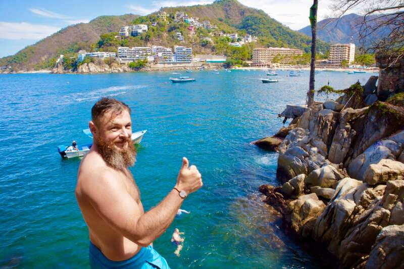 Mismaloya: Snorkeling, Cliff Jumping, and Beach Tour - Cliff jumping with a choice of how much action you want