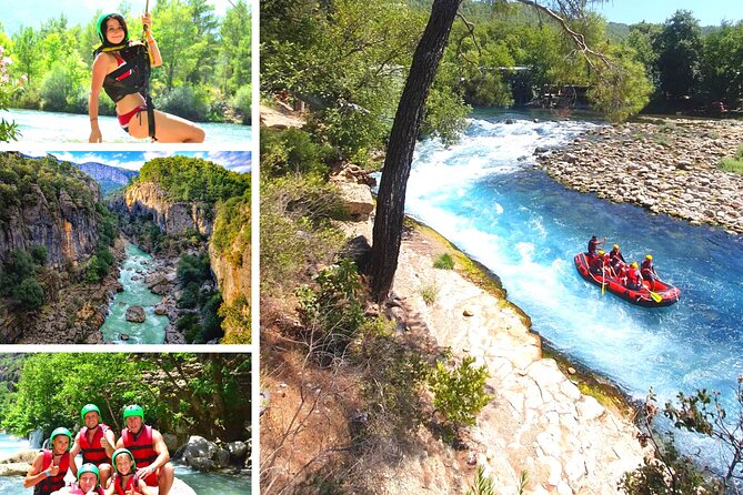 Mix Tour: Canyoning, Rafting, Zipline, From Alanya-Side-Antalya - Getting equipped at Köprülü Canyon National Park