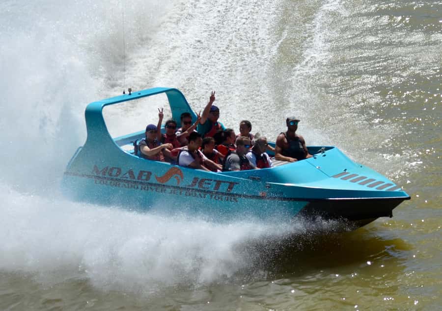 Moab: 2-Hour New Zealand style Adventure Jet Boat Tour - From downtown Moab to the river