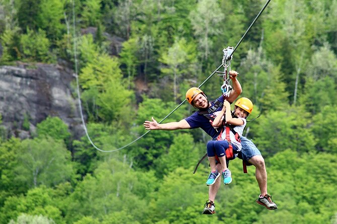 Mont-Catherine Ziplines and Via Ferrata - The first 900-metre zipline across the mountain