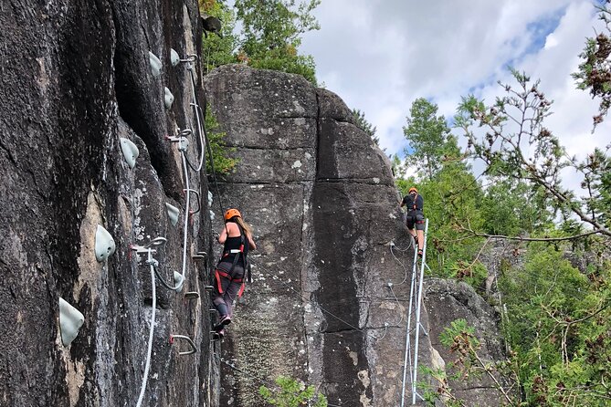 Mont-Catherine Ziplines and Via Ferrata - The second 650-metre flight down