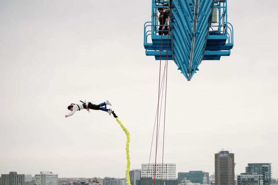Montreal Bungee: The highest bungee jump in Canada - A 210-foot leap above Montreal’s Old Port