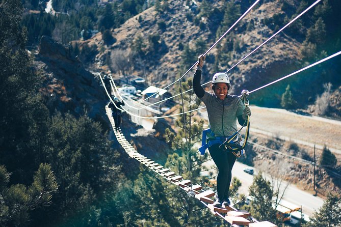 Mount Blue Sky Via Ferrata Climbing Experience in Idaho Springs - A cliffside course with more than one kind of thrill