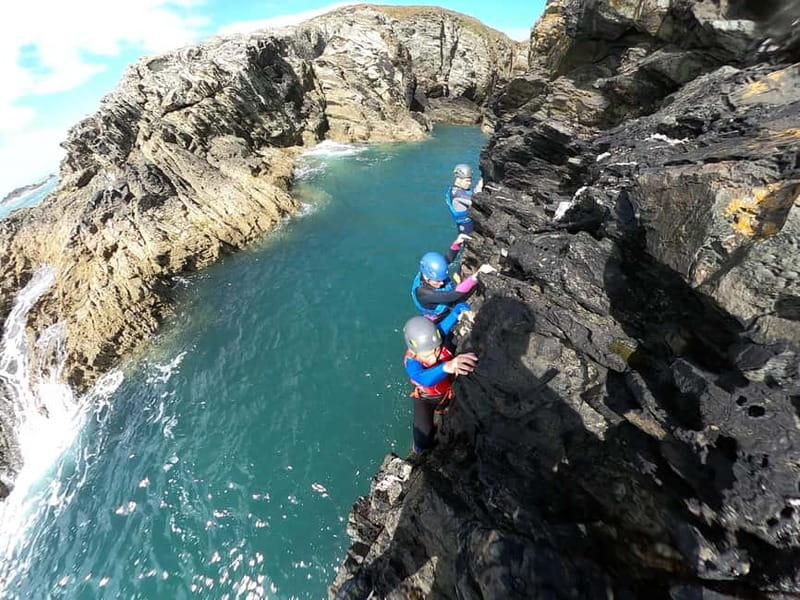 North Wales: Extreme Coasteering with Cliff Climbing & Jumps - Building confidence for the main leap