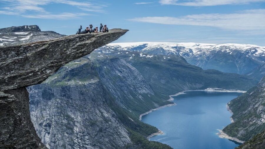 Odda: Full-Day Trolltunga Via Ferrata & Sky Ladder Adventure - Photos at Trolltunga and the walk back
