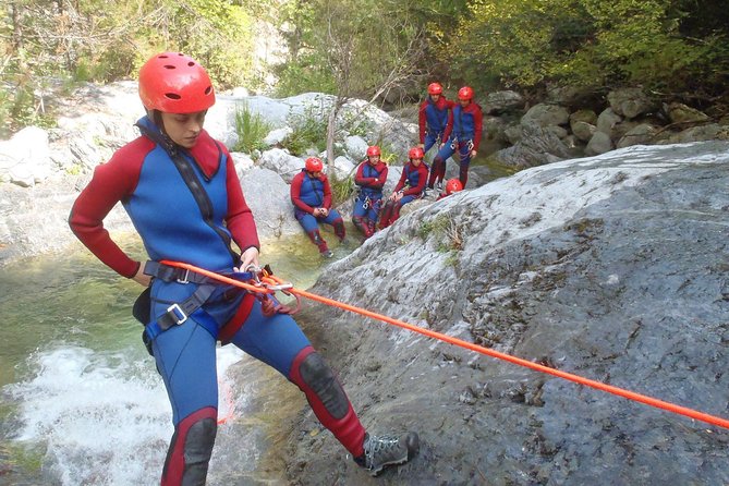 Olympus Canyoning Course: Entry to Intermediate - Level 2: longer rappels and higher jumps