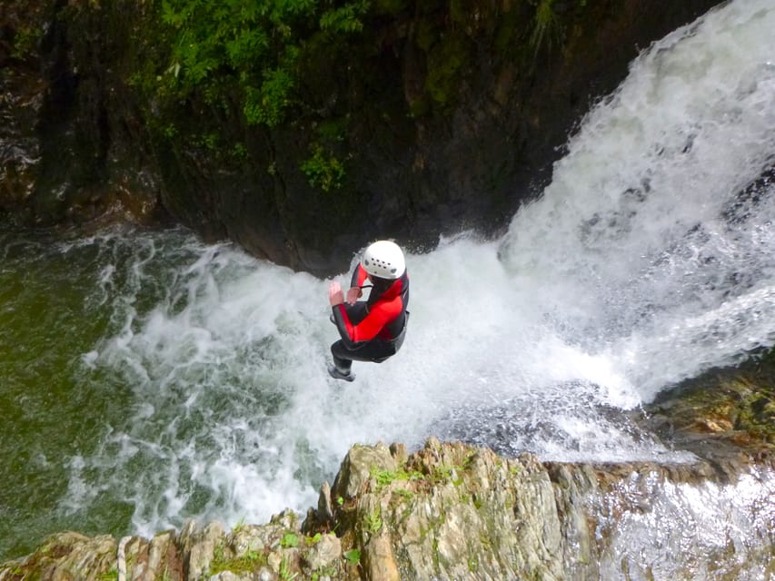 Ötztal: Canyoning at Alpenrosenklamm for Beginners - The first abseils and water slide
