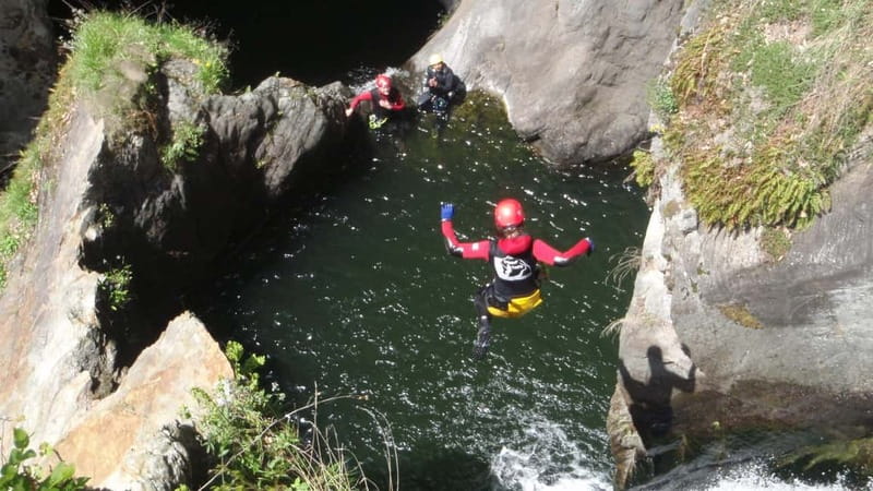Ötztal: Canyoning "Wildwater XL" - The Auerklamm route, one pool at a time