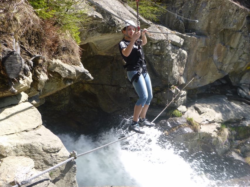 Ötztal: Via Ferrata Climbing Tour at Lehner Waterfall - The first 40 meters are the real test