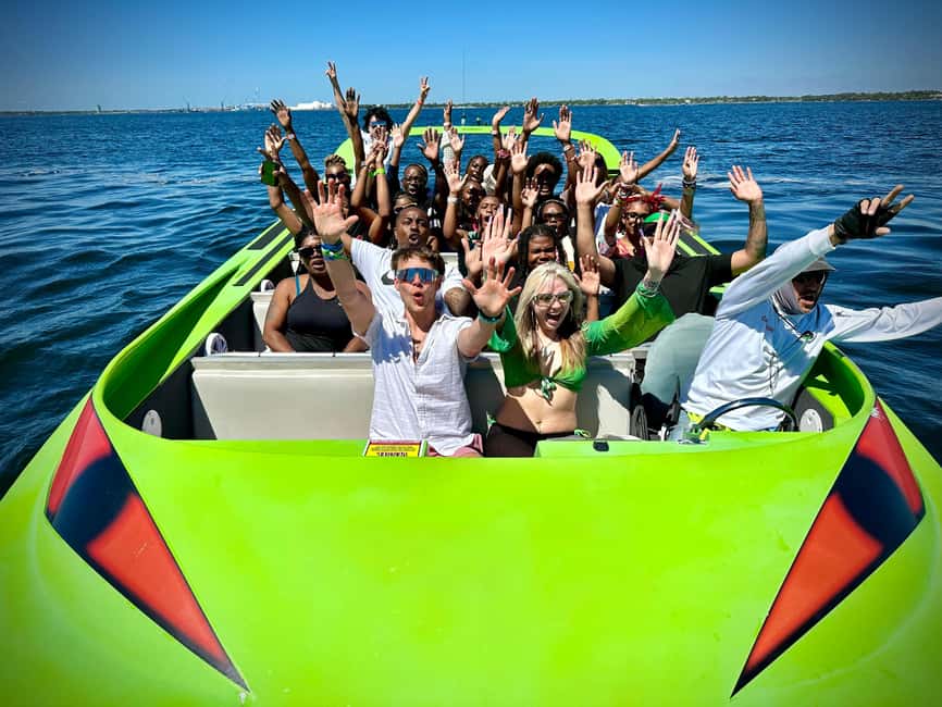 Panama City Beach: Xtreme Jet Boat Thrill Ride - The Scream Machine is a roller coaster with a wake