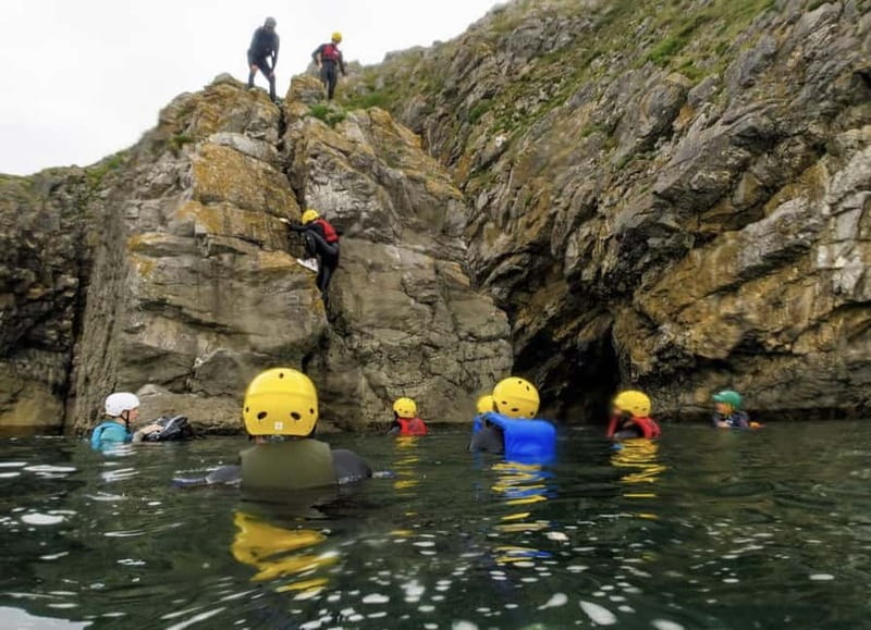 Pembrokeshire: Coasteering Adventure at Stackpole Quay - Getting Ready in a Wetsuit and Buoyancy Aid